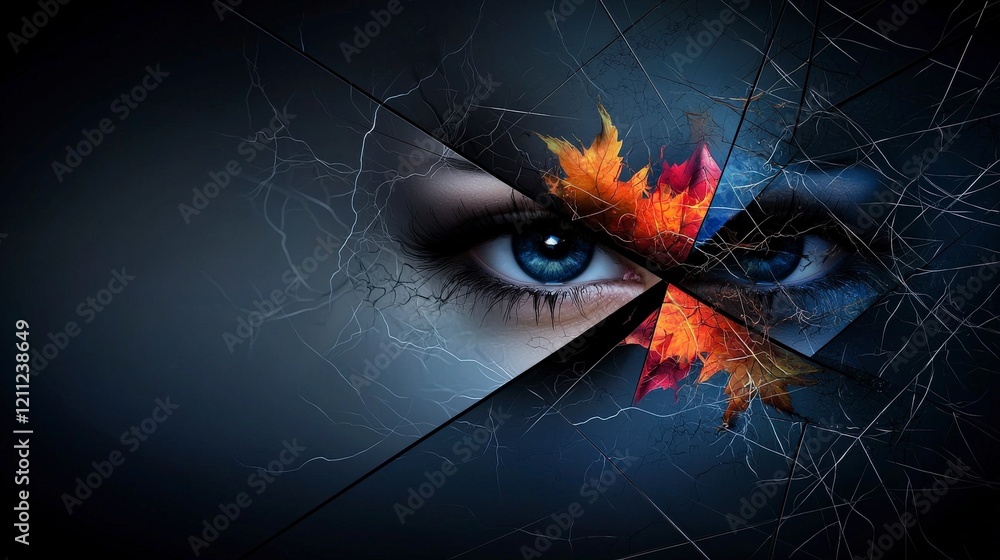 Poster sharp black lines cutting through soft gradients representing emotion abstract artwork digital art c