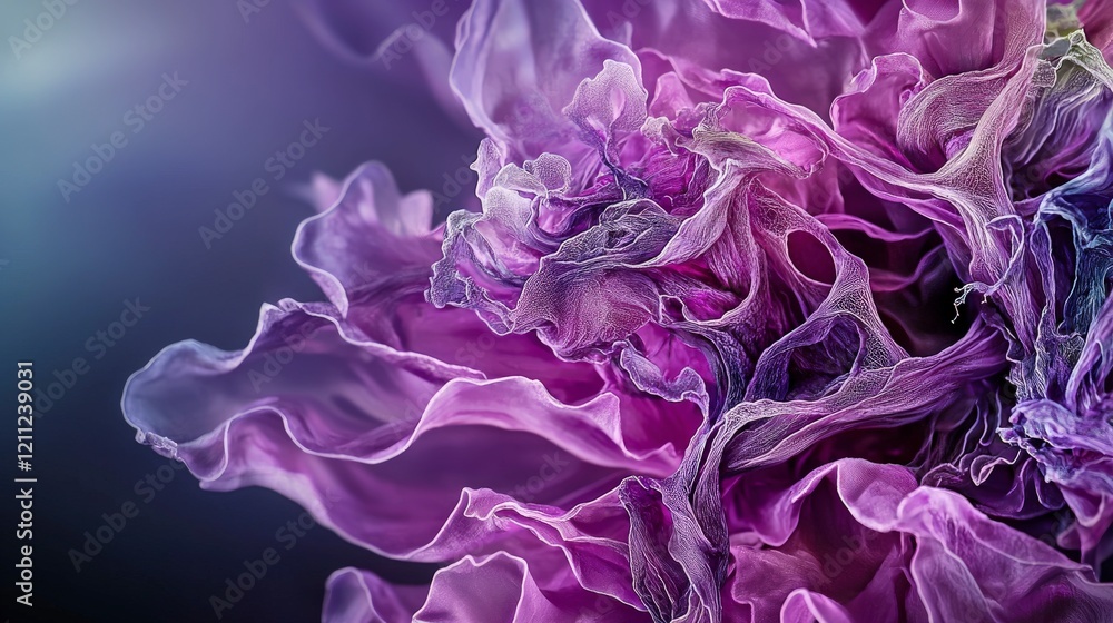 Aufkleber Soft violet tones creating gentle patterns in nature abstract art close-up view textured beauty
