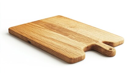 Fototapeta premium wooden Cutting Board, isolated on white background, full depth of field