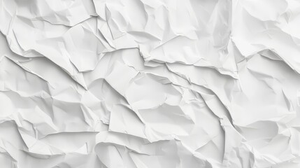 Obraz premium Crumpled white paper texture