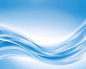 Fototapeta premium Abstract blue wave design, background, website.
