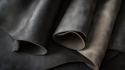 Textured leather in shades of gray