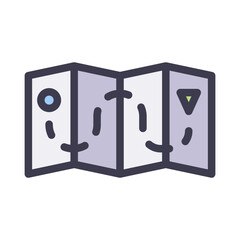 map location filled style