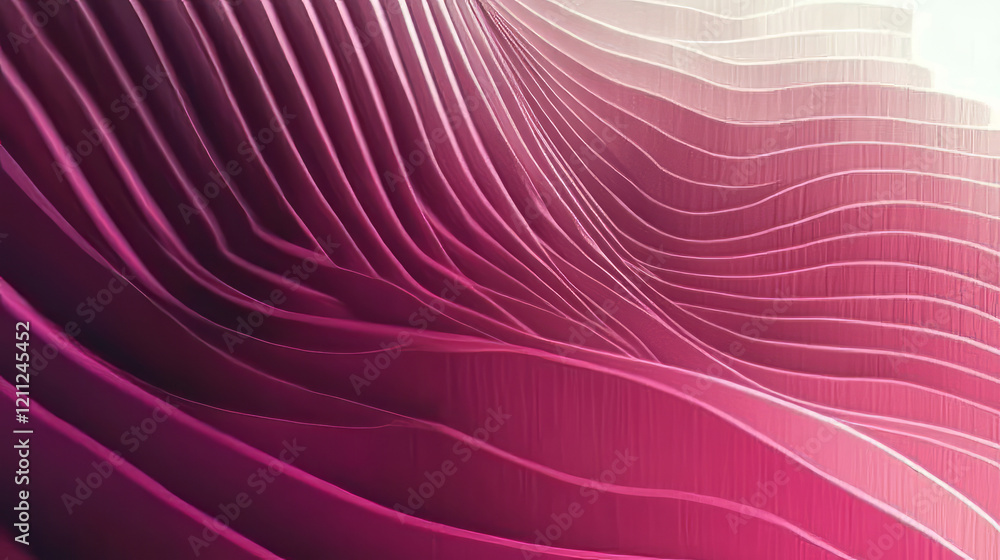 Poster explore a stunning pink abstract background with curved and wavy texture featuring gradient layers