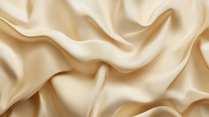 Obraz premium Creamy, draped silk fabric texture