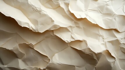 Obraz premium Texture of crumpled beige paper