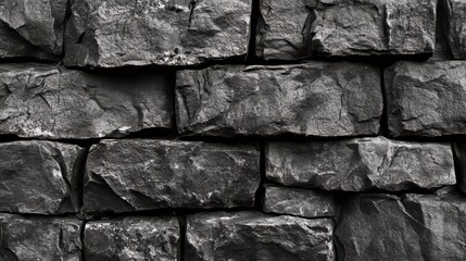 Rough-hewn stone wall texture