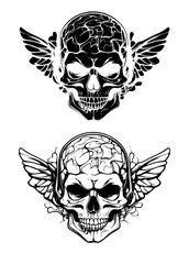 Fototapeta premium Skull design collection