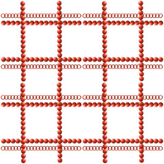 Fototapeta premium set of red and white frames