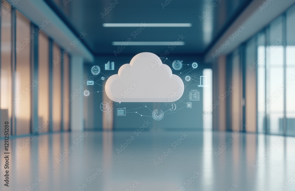 Poster cloud computing network data center server technology