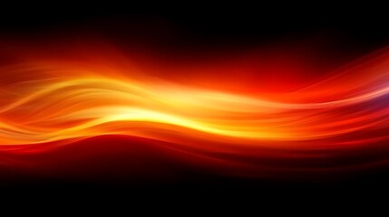 Obraz premium Abstract Red Orange Wave Light Design Background