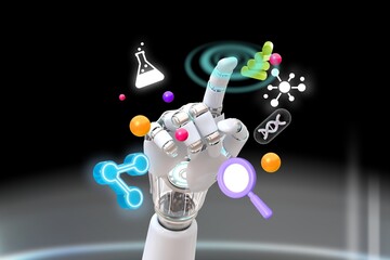 Medical technology collage remix design