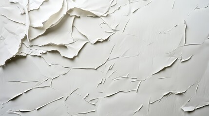 Obraz premium Textured white paint, cracked surface