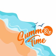 summer beach illustration