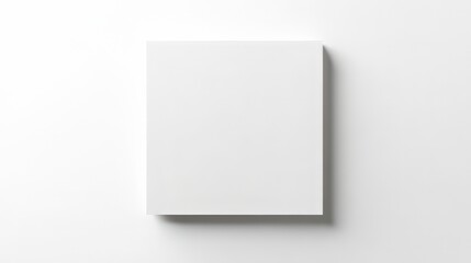 Blank white book cover mockup