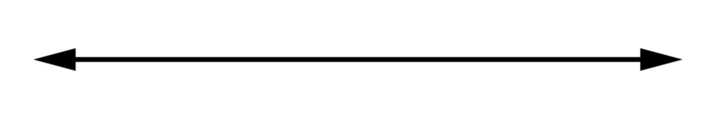 Long straight double arrow