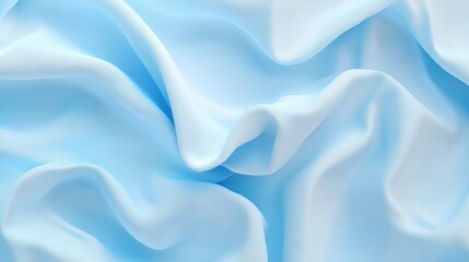 Obraz premium Soft, flowing light blue fabric