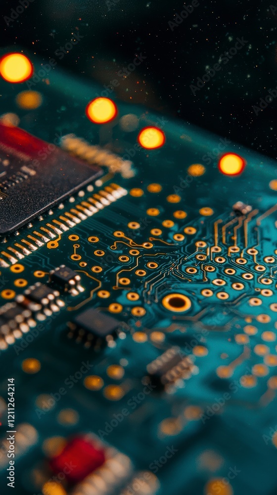 Aufkleber close up circuit board tech electronics microchip hardware technology