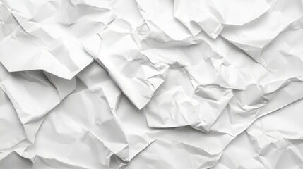 Obraz premium Pile of crumpled white paper