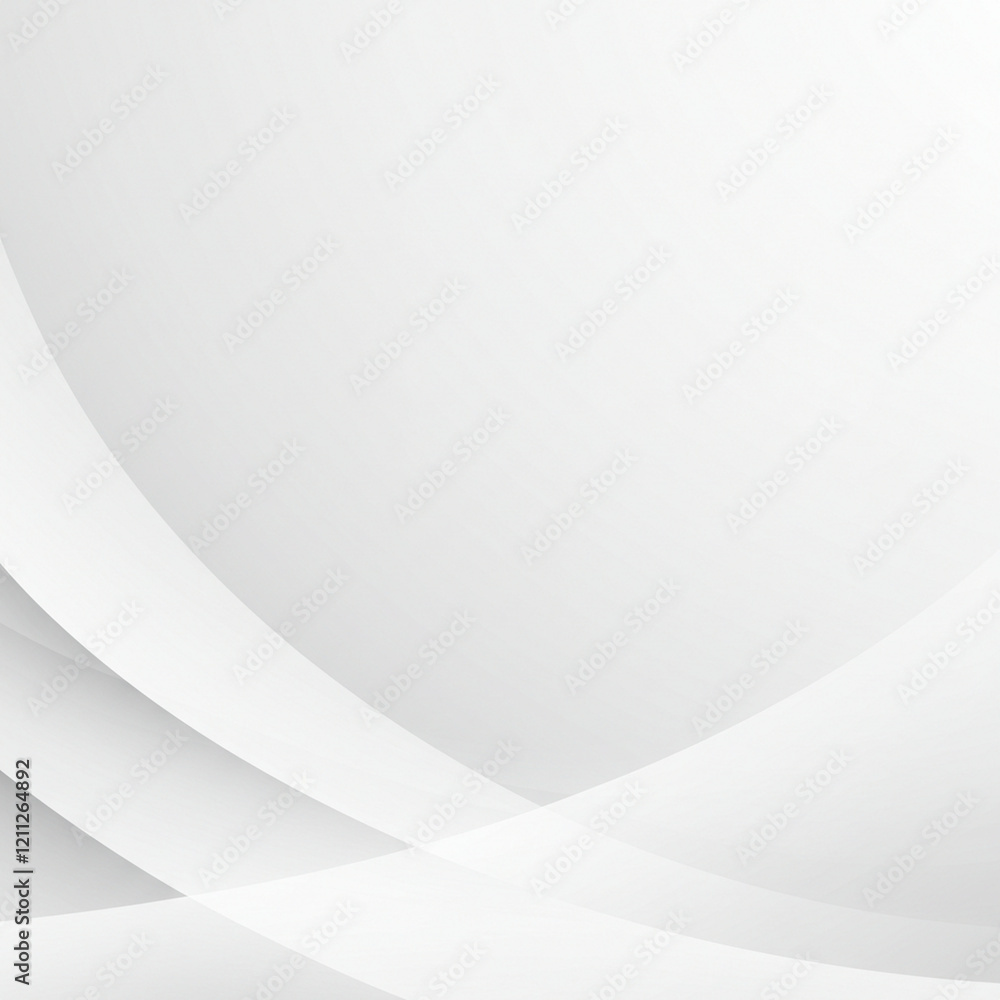Aufkleber simple abstract white background, blending soft gradients and smooth surfaces for a refined and prof