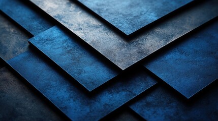 Edgy blue background with bold graphics for design, featuring white space in the center for text. Ideal for contemporary banners and abstract wallpapers.