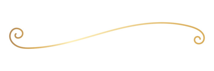 PNG Elegant gold swirl design on transparent background