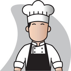 Vector Illustration of a Chef
