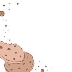 Cookie png frame transparent background