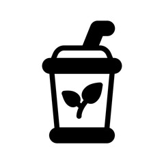 plastic cup solid style