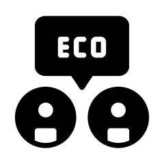 eco chat people solid style