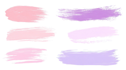 Pastel Abstract Brush Strokes on Background Generative AI