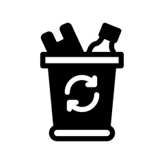 recycle bin solid style