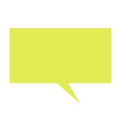 Green speech bubble png sticker, transparent background