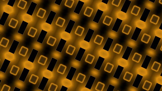 Geometric Abstract Pattern with Gold and Black Rectangles modern abstract background featuring repeating pattern of gold rectangles and black shapes. Ideal for technology, design, or luxury themes