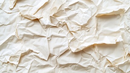 Obraz premium Texture of crumpled beige paper