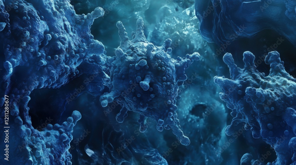 Poster microscopic world: a deep dive into cellular structures
