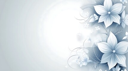 Delicate Blue Flowers and Floral Design Background