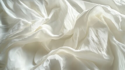 Soft, flowing white fabric texture
