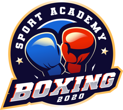 boxing championship logo template design - Powered by Adobe