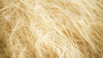Close-up of light beige fibers