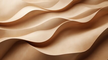 Obraz premium Abstract beige paper wave texture