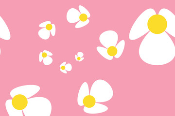 Daisy Flower Pattern. Blossom Vibrant Visual Perfect for Seasonal Designs and Nature Inspired Projects