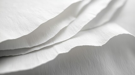 Obraz premium Abstract folds of white paper
