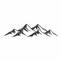 A mountain range with snow on the peaks. The mountains are very tall