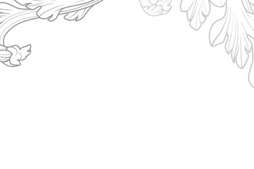 Flower png border frame, vintage ornamental design, transparent background