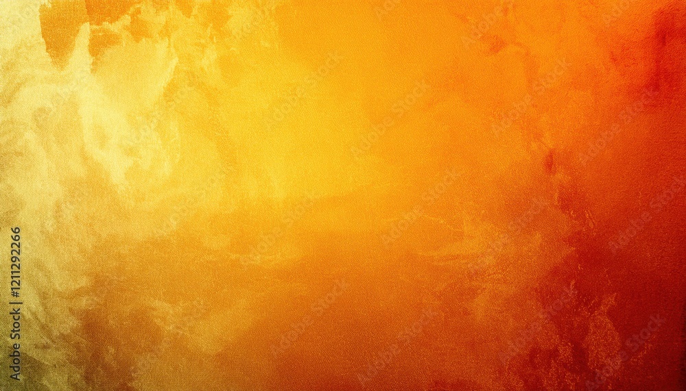 Poster warm textured gradient in fiery orange and yellow hues with subtle artistic brush strokes, ideal for