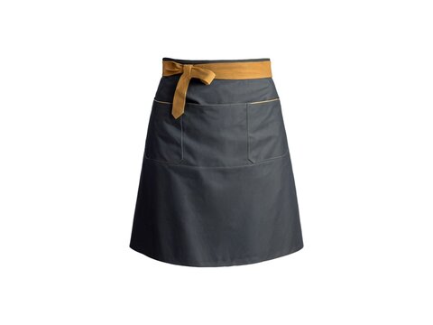 Kitchen cooking chef waist apron isolated on white background.