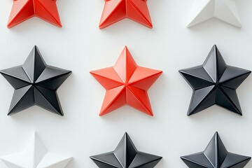Fototapeta premium Colorful Star Wall Decor for Modern Interiors