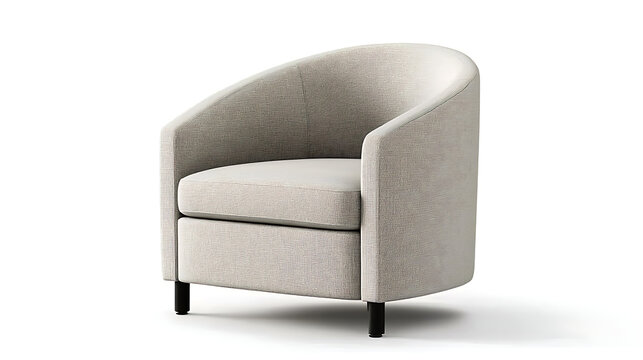 A white chair with a patterned seat and back. generated using AI