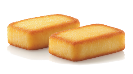 Chicken Nuggets Set on Clear Background Generative AI